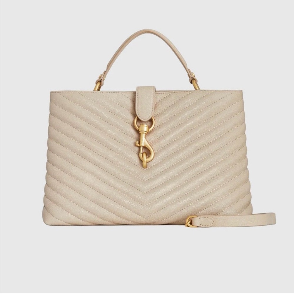 Rebecca Minkoff Edie Large Quilted Leather Satchel Bag